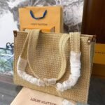 Louis Vuitton Onthego MM Natural Raffia Tan 30Cm M24723 - Image 6