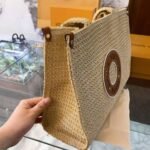 Louis Vuitton Onthego MM Natural Raffia Tan 30Cm M24723 - Image 3