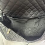 Chanel XXL Airline Classic Travel Flap Bag Caviar Leather Black Silver Hardware 46Cm - Image 4