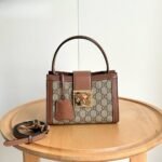 Gucci Padlock Small Top Handle Bag Beige And Dark Brown 20Cm ‎‎841653 FAD6L 9758 - Image 2