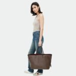 Louis Vuitton Neverfull GM Damier Ebene Cerise Red 39Cm N40597 - Image 7