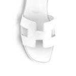 Hermes Oran Sandals Full White - Image 3