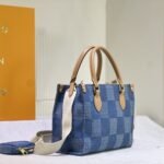 Louis Vuitton Onthego PM Blue Denim 25Cm - Image 3