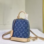 Louis Vuitton Alma Backpack Blue Denim 20Cm - Image 4