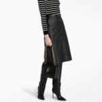 Saint Laurent Loulou Small Chain Bag In Matelassé Y Black Gold 23Cm 494699DV7271000 - Image 8