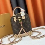 Louis Vuitton Alma Backpack Monogram Canvas Brown 20Cm M47132 - Image 3