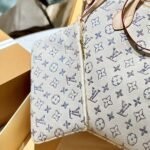 Louis Vuitton Neverfull MM Monogram Jacquard Fabric Multicolor Beige 32Cm M24905 - Image 6