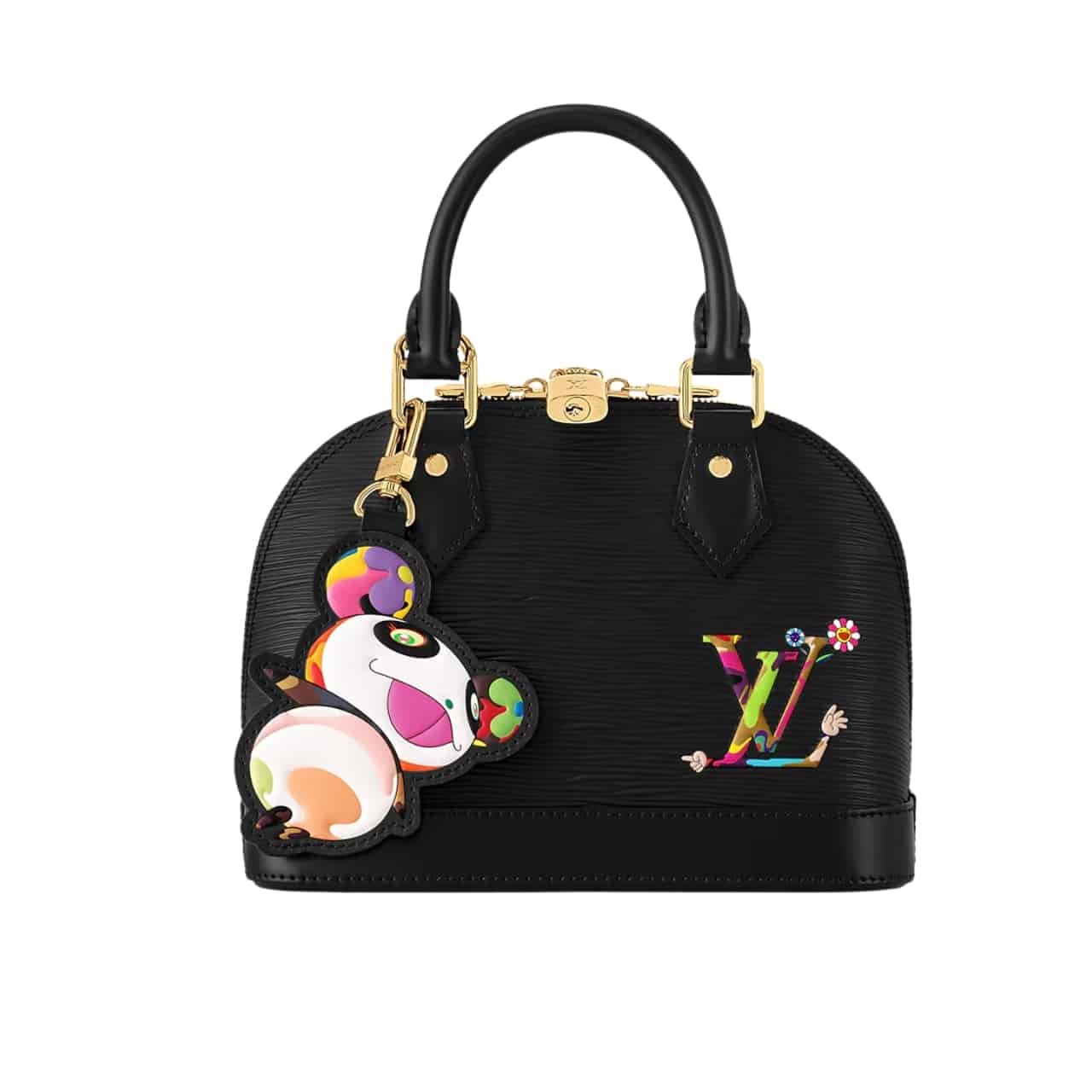 106-1 Louis Vuitton X Murakami Alma BB Black 23Cm M13670 - Image 1