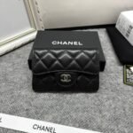 Chanel Classic Card Holder Quilted With Silver Hardware Black 11Cm AP0214 Y01480 C3906 - Image 2