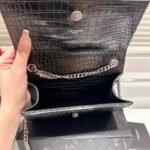 Saint Laurent Kate Tassel Silver Hardware Black 19Cm - Image 7