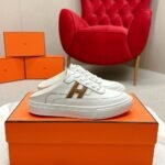 Hermes Keep Sneaker Blanc And Natural H251913ZHA3415 - Image 6