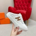 Hermes Keep Sneaker Blanc And Natural H251913ZHA3415 - Image 4