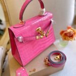 Hermès Kelly 25 Alligator Pink 25Cm - Image 3