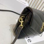 Saint Laurent Loulou Toy Strap Bag In Quilted Y Black With Bronze Toned Metal Hardware 20Cm 678401DV7071000 - Image 5