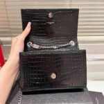 Saint Laurent Kate Tassel Silver Hardware Black 19Cm - Image 8
