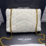 Saint Laurent Small Loulou Boucle Bag White 23Cm - Image 5