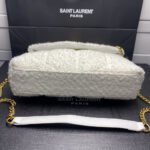 Saint Laurent Small Loulou Boucle Bag White 23Cm - Image 6