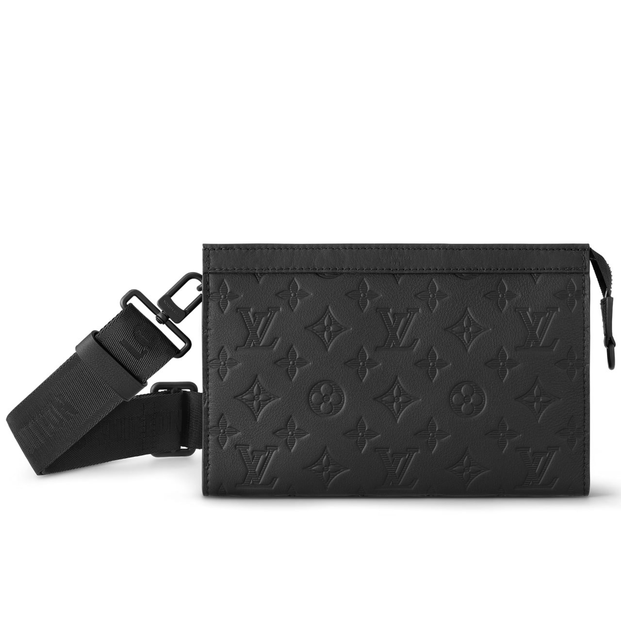 138-4 Louis Vuitton Gaston Wearable Wallet Monogram Shadow Black 22Cm M81115 - Image 1