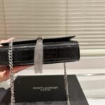 Saint Laurent Kate Tassel Silver Hardware Black 19Cm - Image 6
