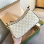 Gucci Ophidia Small Shoulder Bag Beige And White 25Cm 735132 UULAG 9682 - Image 4
