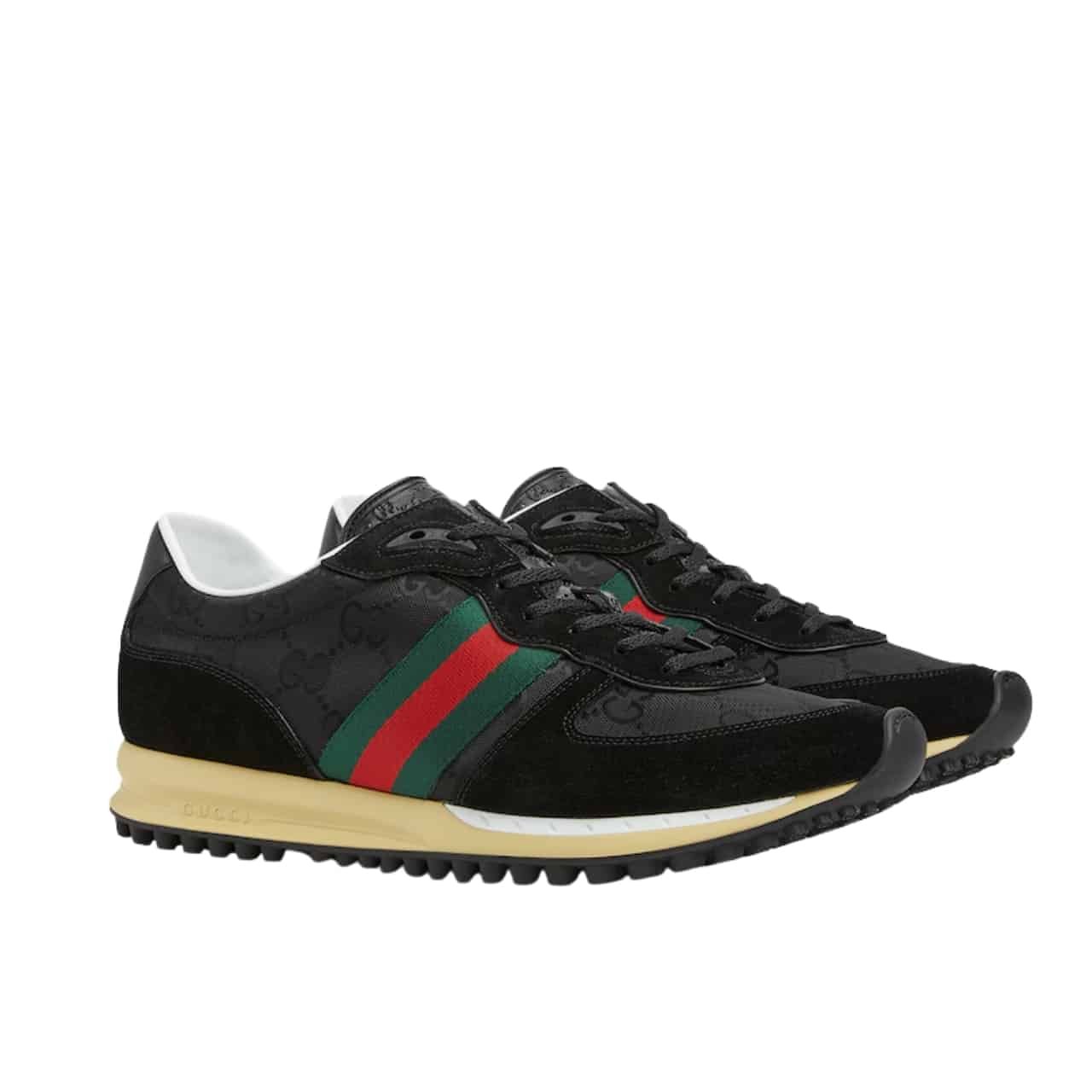 140-2-1 Gucci Men’S Re Motion Sneaker Black Original GG Canvas 832461 AAEW3 1042 - Image 1