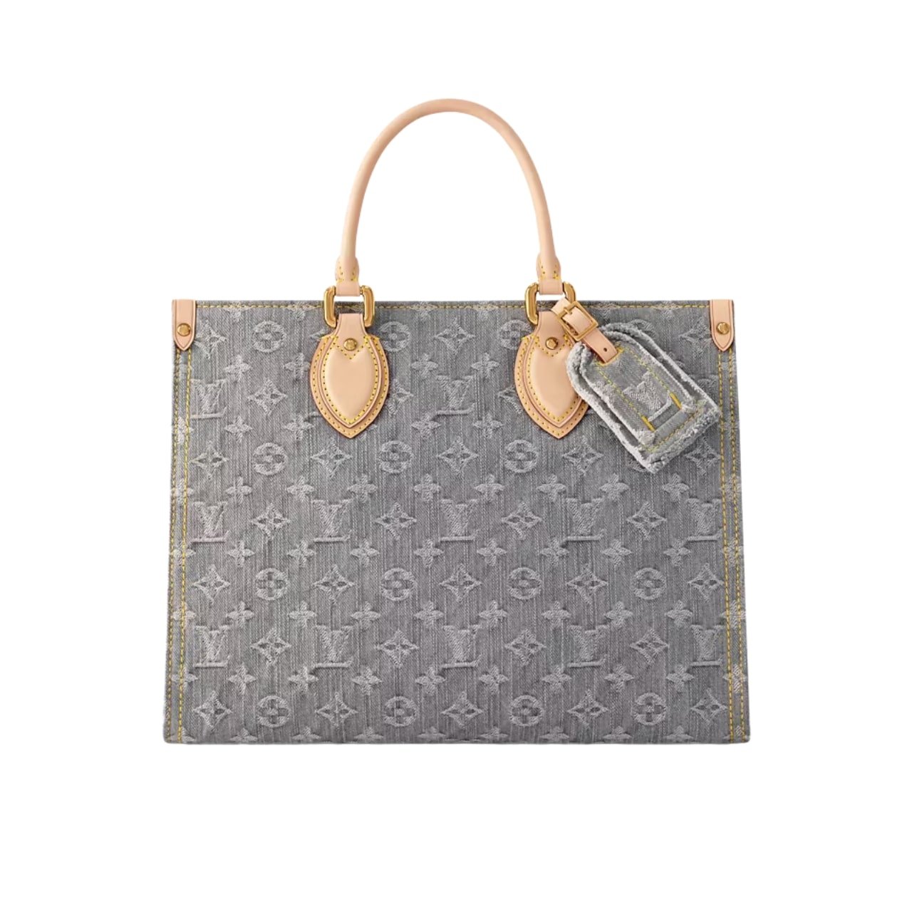 142-6 Louis Vuitton Onthego MM Washed Gray 35Cm M13189 - Image 1