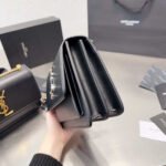 Saint Laurent Sunset Medium Chain Bag In Smooth Black With Silver Hardware 22Cm 442906D420N1000 - Image 6