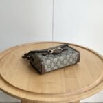Gucci Horsebit 1955 Mini Bag‎ Beige And Dark Brown GG Supreme 18Cm 699296 92TCG 8563 - Image 6