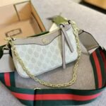 Gucci Ophidia Small Shoulder Bag Beige And White 25Cm 735132 UULAG 9682 - Image 2