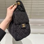 Chanel 25 Small Handbag Washed Denim Black 26Cm AS5293 B20520 U0725 - Image 5