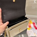 Saint Laurent Sunset Medium Chain Bag In Smooth Black And Beige 22Cm 442906D42EW1089 - Image 7