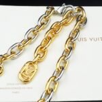 Louis Vuitton Everyday Chain LV Necklace Gold And Silver - Image 4