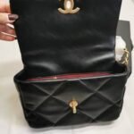Chanel 19 Flap Bag Shiny Gold And Silver Tone Black 26Cm AS1160 B04852 94305 - Image 5