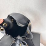 Saint Laurent Paris VII Medium Flat Hobo Bag In Smooth Black 28Cm 697941AAAMD1000 - Image 8