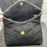 Saint Laurent Small Loulou Boucle Bag Black 23Cm - Image 7