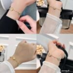 Louis Vuitton Color Blossom BB Bracelet Gold Tone With Blue Q05979 - Image 5