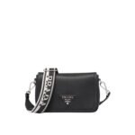 Prada Small Shoulder Bag In Black 23cm 1BD314 2DKV F0002 V 3OO