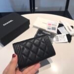 Chanel Boy Flap Card Holder Black 11Cm A80603 Y07659 94305 - Image 7