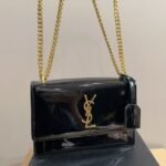 Saint Laurent Small Sunset Chain Bag Black 23Cm 533026D422W1000 - Image 2