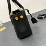 Prada Galleria Saffiano Leather Mini Bag Black 20Cm 1BA906 NZV F0002 V EOM - Image 3