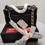 Chanel 19 Flap Bag Shiny Gold And Silver Tone Black 26Cm AS1160 B04852 94305 - Image 7