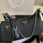 Prada Re Edition 2005 Re Nylon Bag Black 26Cm - Image 3