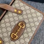 Gucci Horsebit 1955 Top Handle Bag Beige And Ebony 27Cm 645453 92TCG 8563 - Image 3