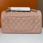 Chanel Classic Medium Flap Bag Pink And Gold 25Cm - Image 4