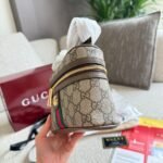 Gucci Ophidia Small Vanity Bag Beige And Dark Brown 18Cm ‎816357 96IWG 8745 - Image 5