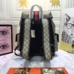 Gucci Ophidia GG Medium Large Backpack Beige And Ebony GG Supreme Canvas 40Cm 598140 HUHAT 8564 - Image 7