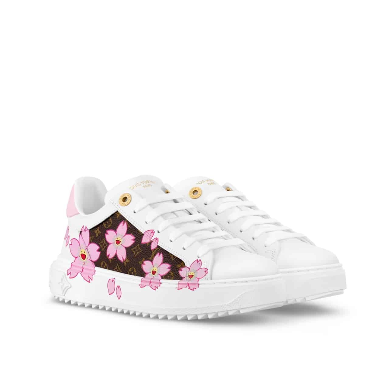 25-1-1-1 Louis Vuitton X Takashi Murakami Time Out Sneaker White 1AGWOL - Image 1