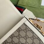 Gucci Horsebit 1955 Mini Bag Beige And White 20Cm 658574 HUHHG 9759 - Image 7