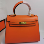 Hermes Kelly 25 Togo Handbag Orange 25Cm - Image 2