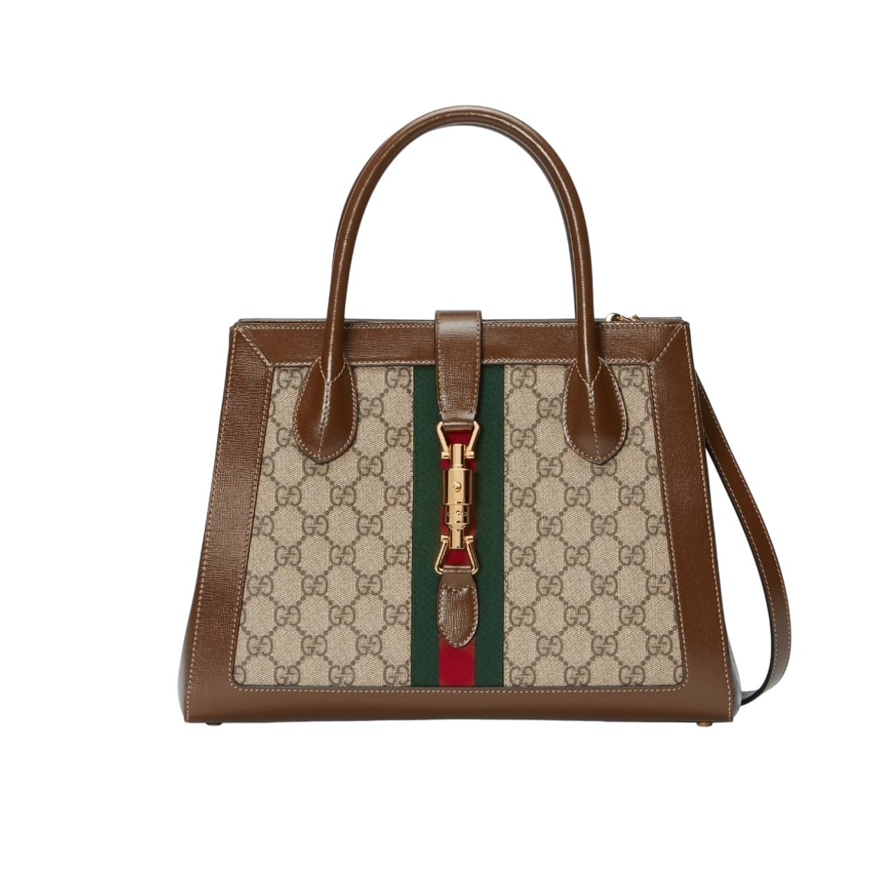 274 Gucci Jackie 1961 Medium Tote Bag Brown 30Cm 649016 HUHHG 8565 - Image 1
